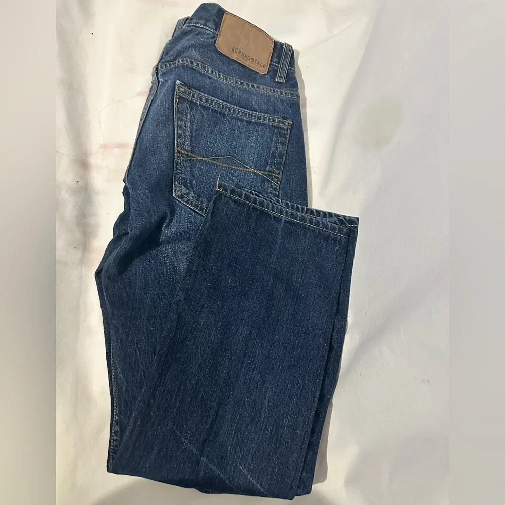 Aeropostale Men’s Jeans 27x28 – Dark Wash Straight Fit Denim